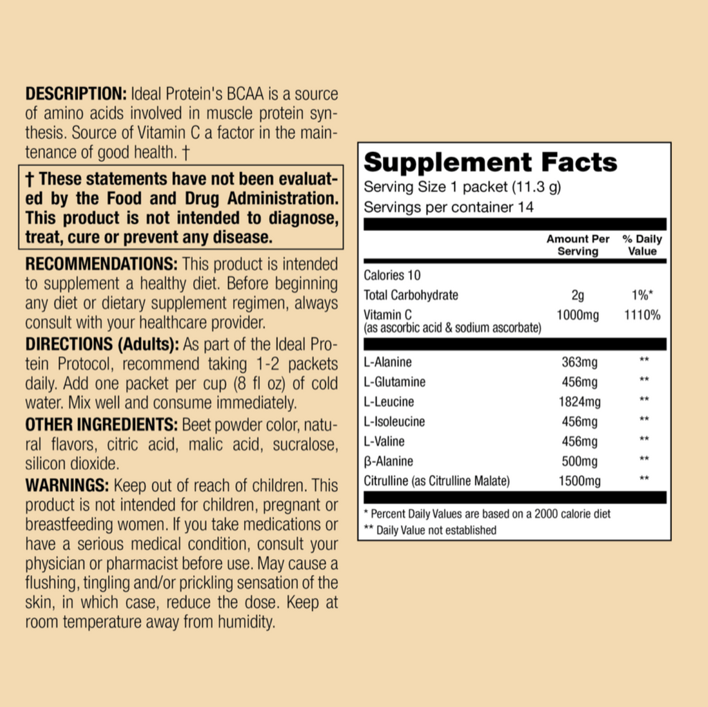 BCAA Fruit Punch Flavored Powder